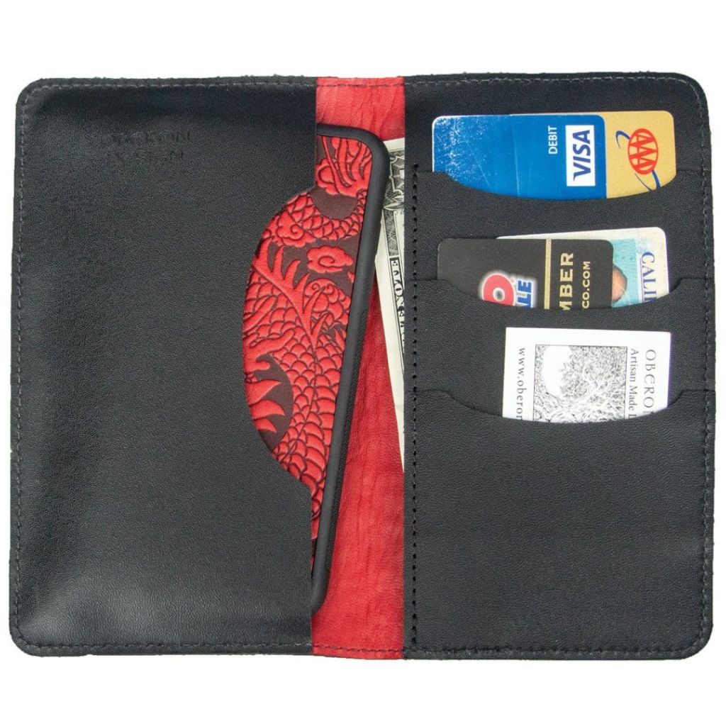 Smartphone Wallet, Cloud Dragon, Interior with Phone