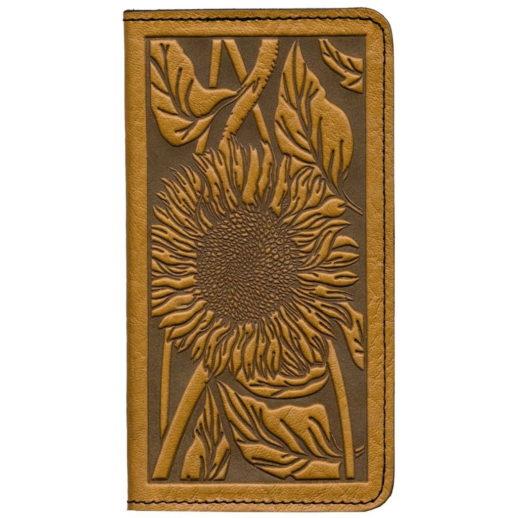 Checkbook Cover, Sunflower, Marigold