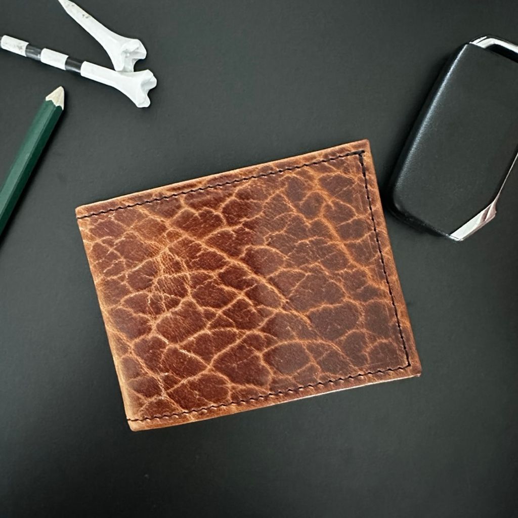 Glazed Bison Bi-Fold Wallet