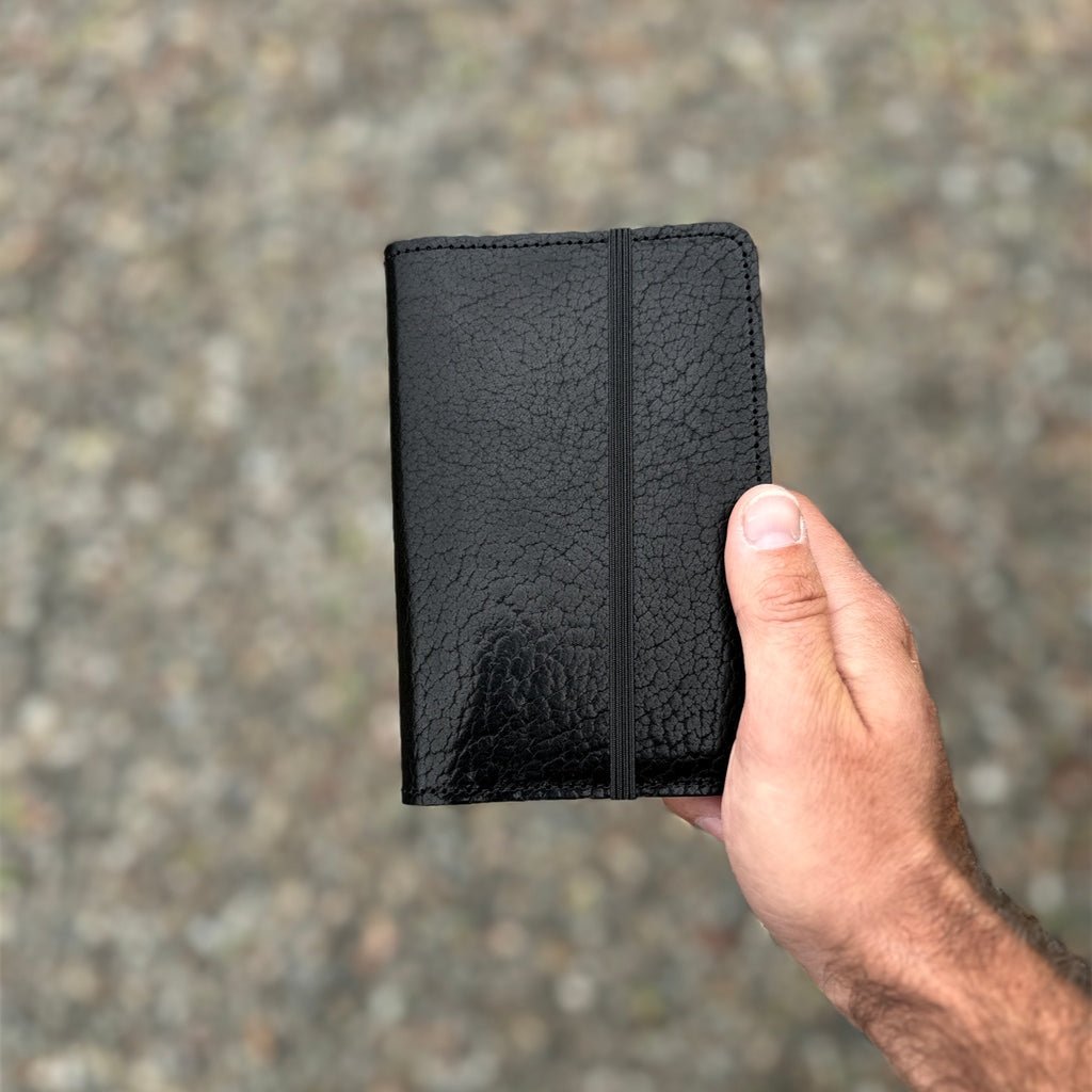 Glazed Shrunk Bison Pocket Notebook Cover