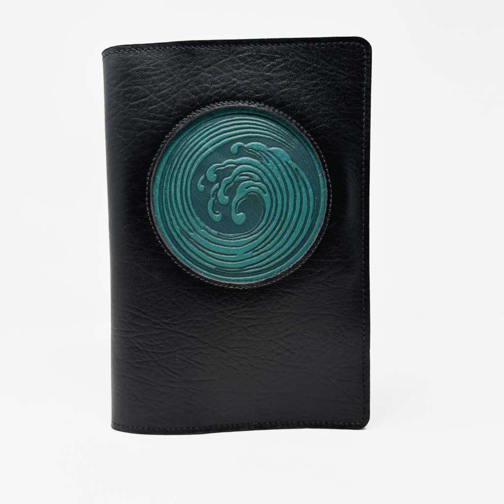 SECOND, Large Leather Refillable Icon Journal, Enso Wave